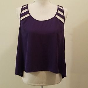 (3 for $15) Garage Purple tank top